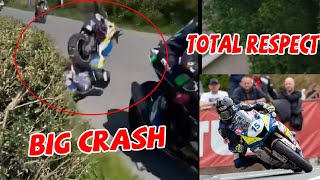 Isle of Man TT Highlights  Cookstown 100 Crash  TT2022 moments [upl. by Barabas]