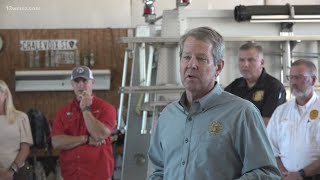 WATCH LIVE Georgia Governor speaks about Hurricane Helene recovery efforts [upl. by Yelda442]