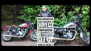 BSA Goldstar 650 new suspension set up comparison an owners must see episode bsamotorcycle [upl. by Placida956]