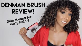 Denman Brush Review Is It Good For Curly Hair  BiancaReneeToday [upl. by Plume126]