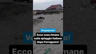 Ecco cosa rimane sulle spiagge italiane dopo Ferragosto [upl. by Naahs]