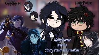 Harry Potter react to Harry Potter as Pantalone  11  HP x GI  EngRus [upl. by Le641]