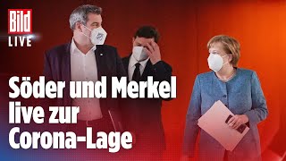 🔴Nach CoronaGipfel Söders Impfplan und Merkels Aussprache mit Künstlern  BILD Live [upl. by Methuselah]