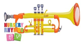 TRUMPET  Musical Instruments  Nursery Rhymes TV  Music For Kids [upl. by Adriel]