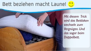 So macht Betten beziehen Spaß [upl. by Avilla]