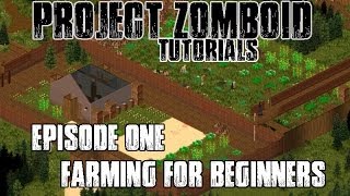 PROJECT ZOMBOID TUTORIALS  1  FARMING FOR BEGINNERS [upl. by Ellehcyt]