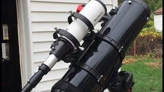 Celestron 6 Inch Newtonian Telescope and Orion ShortTube 80 [upl. by Mavis]