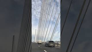 NORTHBOUND across The Queensferry Crossing  River Forth near Edinburgh Scotland [upl. by Ibrab]