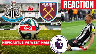 Newcastle vs West Ham 43 Live Stream Premier League Football EPL Match reaction Score Highlights [upl. by Mayyahk]