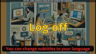 Log off meaning with 5 examples [upl. by Arrim]