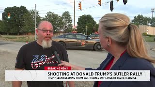 Attendee at Trump rally claims he saw the alleged shooter on a rooftop near the event [upl. by Lud]