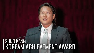 Sung Kang Wins the KoreAm Achievement Award at the 2011 Unforgettable Gala [upl. by Malka]