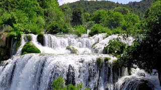 Krka Amazing Waterfalls 4k UHD Sound of Nature Waterfall Relaxation Sleep Meditation 10 hours [upl. by Cacie]