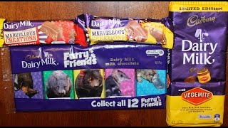 From Australia Cadbury with Vegemite Jammy Doughnut Jelly Crunchy Bits amp Furry Friends [upl. by Eadrahc]