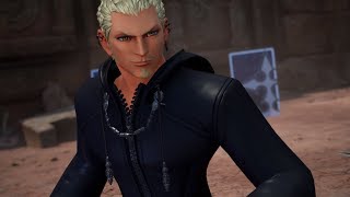 Kingdom Hearts III  Luxord Marluxia amp Larxene Boss Fight No Damage Proud Mode [upl. by Leuqar]