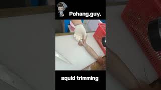 KOREAN SEAFOOD Squid trimming POHANG CITY Heunghae Market shorts cooking cuisine dish [upl. by Lawrenson]