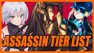 Assassin Tier List 2022 FateGrand Order [upl. by Burkitt35]