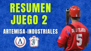 Resumen Juego 2  ARTEMISA vs INDUSTRIALES  Liga Élite del Béisbol Cubano  Latinoamericano [upl. by Ttebroc]