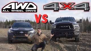 4WD vs AWD  What Is The Actual DIFFERENCE Heavy Mechanic Explains [upl. by Oisangi]