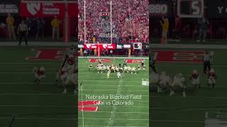 Nebraska Blocked Field Goal vs Colorado [upl. by Miza]