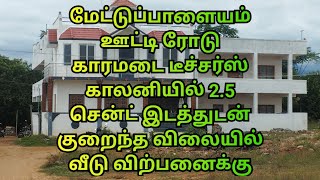 coimbatore mettupalayam karamadai Teacher colony 125 cent 1200sqft House125 land for sale [upl. by Kier616]