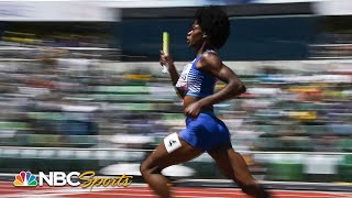 Team USA throws it down in mixed relay to open track worlds setting up Allyson Felixs farewell [upl. by Aynam]