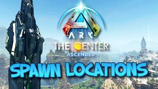 SPAWN LOCATIONS  THE CENTER  Ark Survival Ascended [upl. by Simmie632]