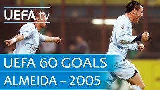 Hugo Almeida v Inter 2005 60 Great UEFA Goals [upl. by Rena658]