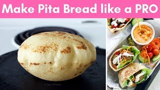 How to make Pita Bread at home like a PRO without oven [upl. by Cogn]