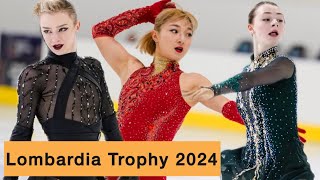 Lombardia Trophy 2024 Amber Glenn posts careerbest short program to lead Sakamoto Kaori [upl. by Naret]