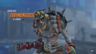 Junkrat game highlights on 4 V 4 Overwatch 2 Season 9 [upl. by Gereron]