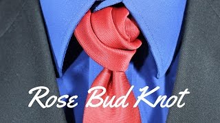 How To Tie a Tie  Rose Bud Knot [upl. by Wadlinger107]