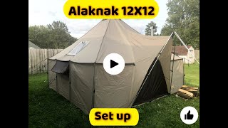 Cabelas Alaknak tent setup and review [upl. by Fadiman595]