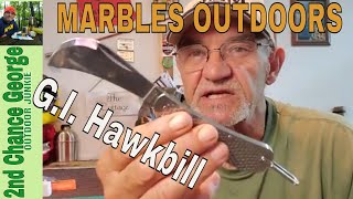 Marbles Outdoors  Stainless G I Knife Hawkbill [upl. by Ithnan135]