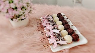 وصفة تروف الشوكولاتة recette truffes au chocolat 🍫 [upl. by Notluf998]