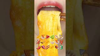 ASMR TTEOKBOKKI EMOJI FOOD 떡볶이 이모지 먹방 sped up [upl. by Anirok]