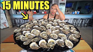 ONLY 15 MINUTES THE HARDEST OYSTER EATING CHALLENGE IN THE USA  Joel Hansen Raw [upl. by Rafiq]