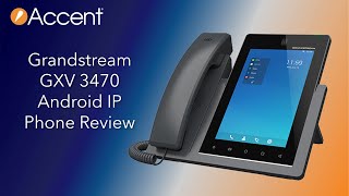 Grandstream GXV3470 Android IP Phone Review [upl. by Temhem]