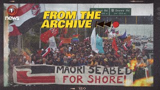 How the 2004 Foreshore and Seabed hīkoi echoed in protests this month  1News Archives [upl. by Niroht]