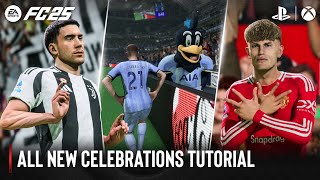 EA Sports FC 25  All New Celebrations Tutorial [upl. by Xxam]