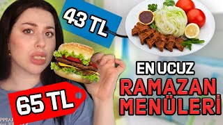 EN UCUZ RAMAZAN MENÜLERİNİ YEDİM 👀💵🍔 [upl. by Lefkowitz]