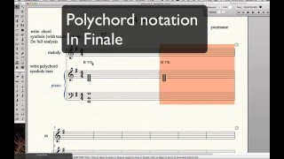 Polychord in Finale this method works using any Finale file [upl. by Ong]