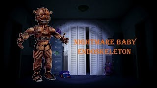 Fnaf Nightmare Baby EndoSkeleton SpeedEdit [upl. by Hgielhsa]