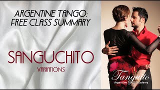 SANGUCHITO VARIATIONS tango lesson Tanguitoacademy tangoclass argentinetango tangotechnique [upl. by Morse]