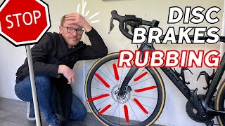 How To Stop Disc Brakes Rubbing On Your Road Bike  Bike Maintenance [upl. by Haelahk]