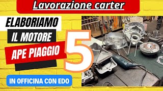 Ape Piaggio  Lavorazione carter motore [upl. by Helas526]