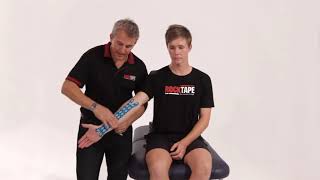 Rocktape application for carpal tunnel issues [upl. by Goodden]