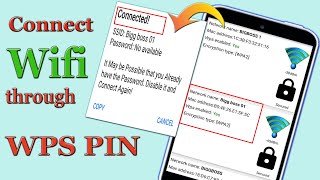 connect wifi through wps pin  connect wifi without password [upl. by Enomis]