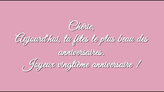 Montage Anniversaire 20 ans [upl. by Onaivlis]