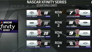 STARTING LINEUP FOR THE 2023 DEAD ON TOOLS 250 NASCAR XFINITY SERIES RACE AT MARTINSVILLE [upl. by Tabbitha]